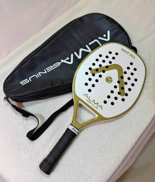 Raquete de beach tennis Alma Matira com capa