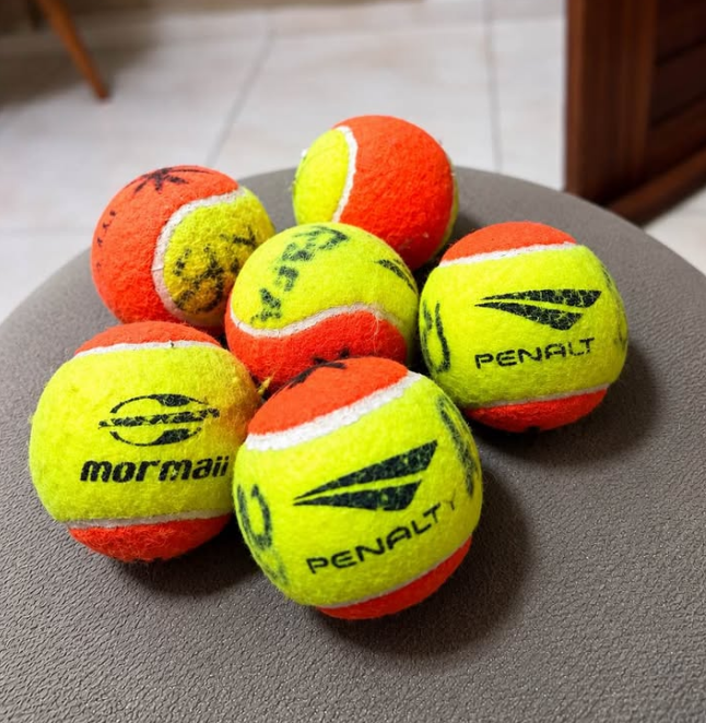 Kit de bolas de tênis/beach tennis Penalty e Mormaii